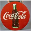 Image 1 : Huge Flat Metal Coca Cola Disc Sign