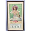 Image 1 : .Coca Cola 1938 Advertising Calendar In Frame