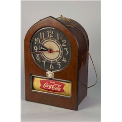 Lighted Coca Cola Neon Clock With Moving Ad Panel