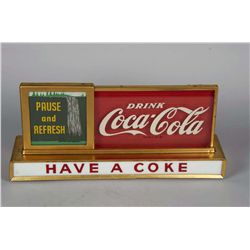 Coca Cola Light Up Countertop Waterfall Sign