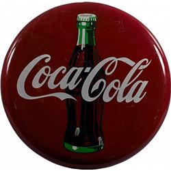 Coca Cola Round Metal Button Sign