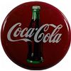 Image 1 : Coca Cola Round Metal Button Sign