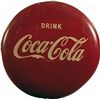 Image 1 : Coca Cola Round Metal Button Sign