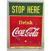 Image 1 : Coca Cola Double-Sided Porcelain Sign