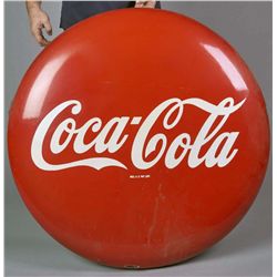 Coca Cola Round Disc Icon Porcelain Sign