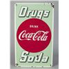 Image 1 : Drink Coca Cola Drugs Soda Porcelain Sign