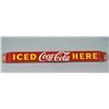 Image 1 : Porcelain Iced Coca Cola Here Door Push Bar