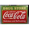 Image 2 : Large Coca Cola Drug Store Porcelain Sign