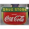 Image 1 : Large Coca Cola Drug Store Porcelain Sign