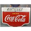 Image 2 : Large Drink Coca Cola Double-Sided Porcelain Sign