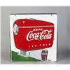 Image 2 : Coca Cola Double-Sided Porcelain Advertising Sign