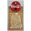 Image 1 : Coca Cola Wood Menu Board Sign