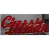 Image 1 : Lot of 2 Large Light-Up Signs; Classic Diner