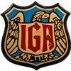 Image 1 : IGA Single-Sided Litho Porcelain Shield Sign.