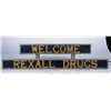 Image 1 : Single-Sided Illuminated Rexall Drugs Sign