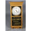 Image 1 : Calumet Baking Powder Oak Calendar Wall Clock