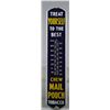 Image 1 : Mail Pouch Tobacco Advertising Thermometer.