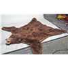 Image 1 : Brown Grizzly Bear Fur Rug w/ Head & Claws Intact