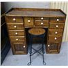 Image 1 : Pine Desk And Stool Set