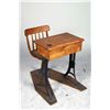 Image 1 : Antique Student Chair & Desk w/Adjustable Legs