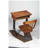 Image 2 : Antique Student Chair & Desk w/Adjustable Legs