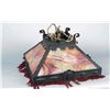 Image 1 : Antique Hanging Stained Glass Lamp