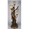 Image 1 : Bronze Blind Justice Figural Lady Lamp