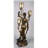 Image 3 : Bronze Blind Justice Figural Lady Lamp