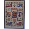 Image 1 : Vintage English Military Sampler In Wood Frame