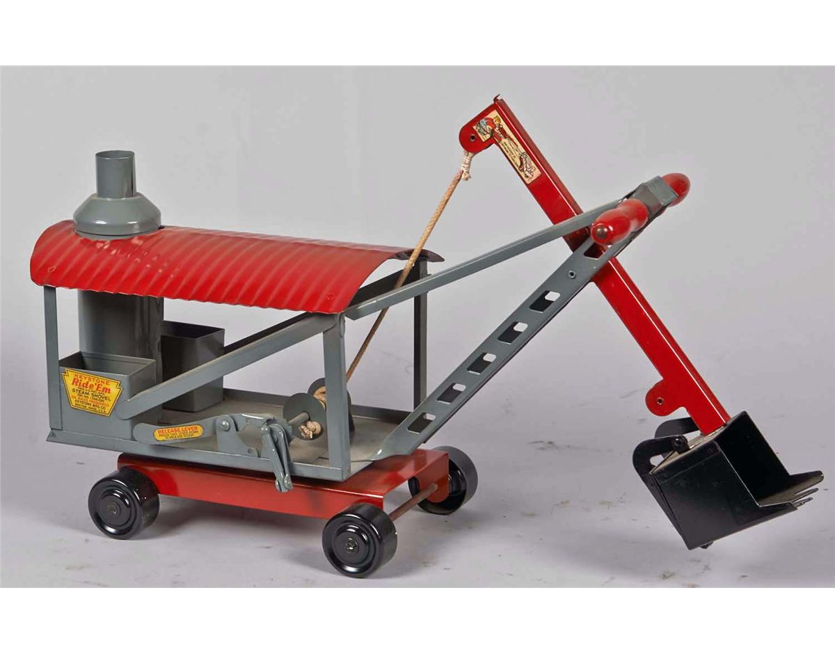 Keystone Ride 'em Steamroller Keystone Pressed Steel Ride 'Em Steam Shovel