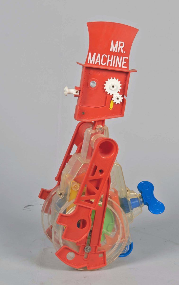 Ideal Mr. Machine Clear Plastic Wind-Up Toy Robot
