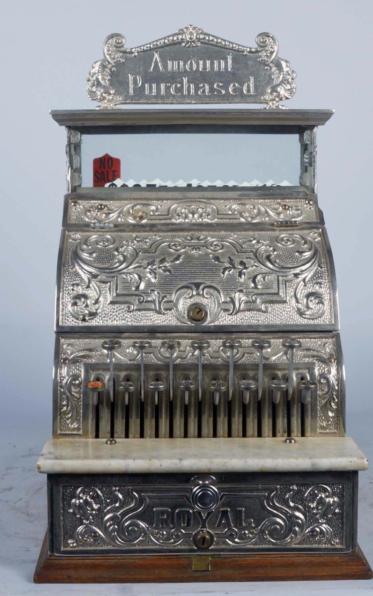 Fancy Register Early Fancy Cast-Iron Royal Cash Register