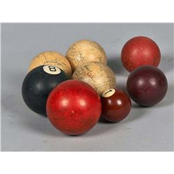 Lot Of 11 Early Billiards Pool Balls
