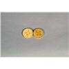 Image 1 : Lot of 2: Early Ivory Scrimshaw Gaming Chips.