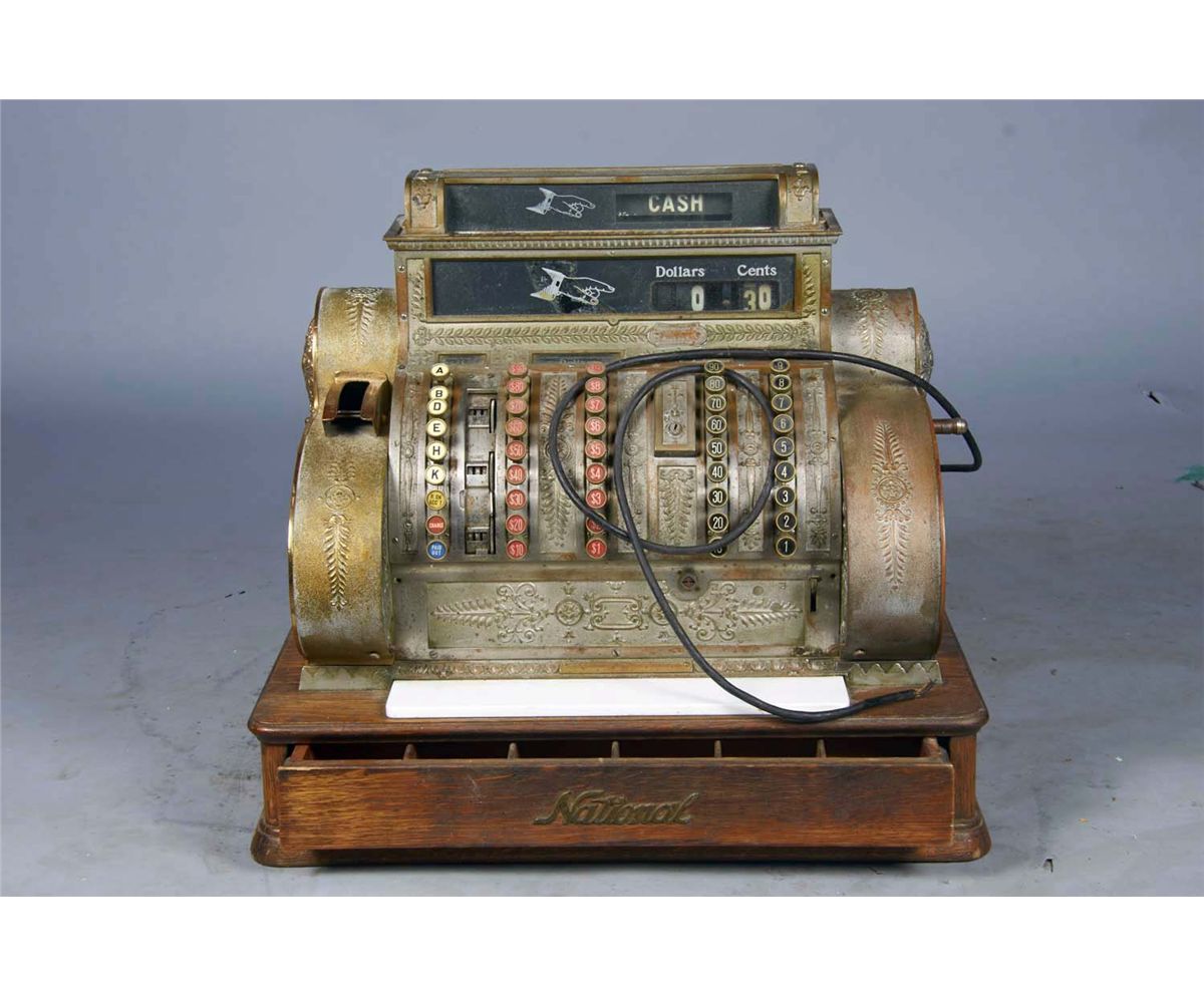 National Cash Register Brass Model 452EL