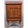 Image 1 : "White Clad" Oak Wood Ice Box Slot Machine Stand.