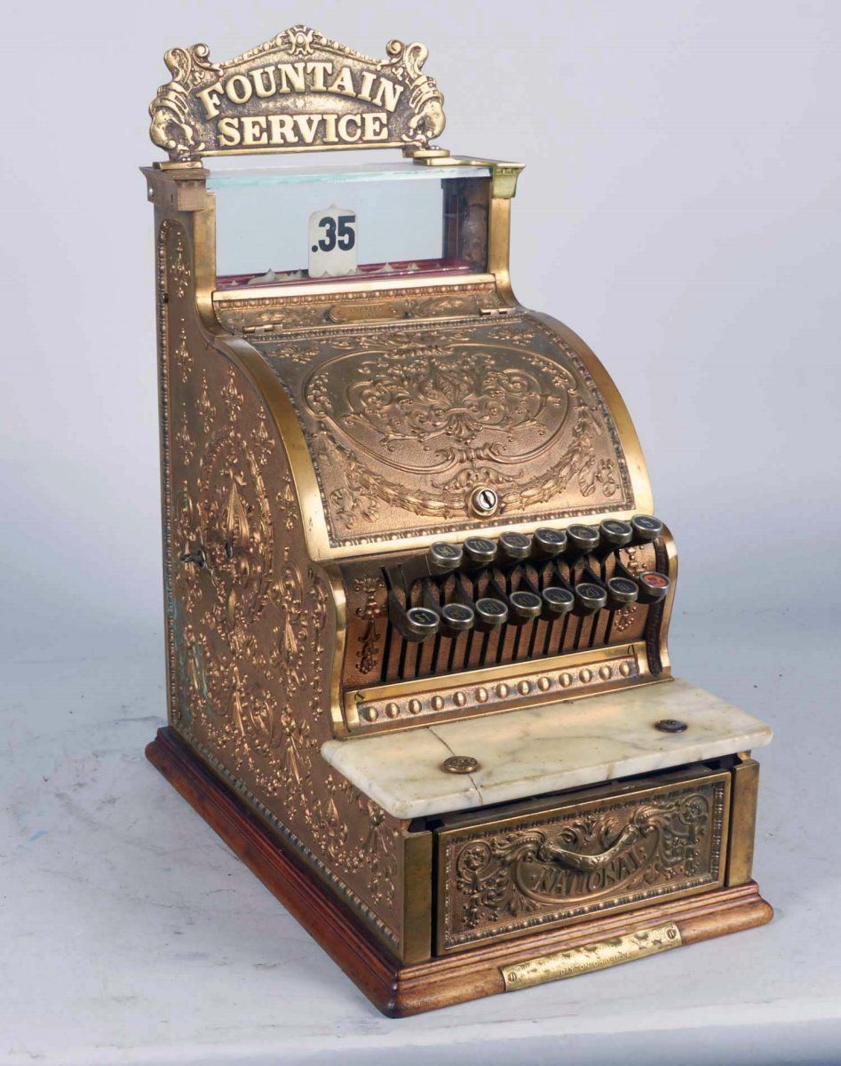 National Cash Register Brass Candy Store Model