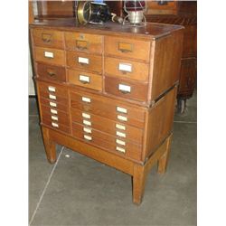 EARLY 1900S OAK STACKING FILE CABINET