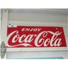 Image 1 : ENJOY COCA COLA TIN ADVERTISEMENT SIGN