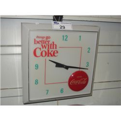 THINGS GO BETTER WITH COKE COCA COLA ELECTRIC WALL CLOCK