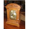 Image 1 : SOLID CARVED MAHOGANY CASED MANTEL CLOCK