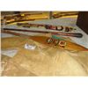 Image 2 : GROUP LOT OF ASSORTED NATIVE COLLECTABLES; 2 BUCK SKIN JACKETS, BEADED VEST, PAINTED PADDLE, WAR