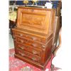 Image 1 : MID TO LATE 1800S MAHOGANY 4DRAWER DROP FRONT WRITING DESK