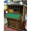 Image 2 : MID TO LATE 1800S MAHOGANY 4DRAWER DROP FRONT WRITING DESK