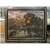 Image 2 : FRAMED ORIGINAL OIL ON CANVAS PAINTING TITLED RIVER PROTVA SIGNED BY ARTIST BOTTOM RIGHT CORNER