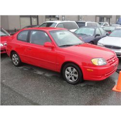 2005 HYUNDAI ACCENT 5 HATBK VIN# KMHCG35CX5U324422