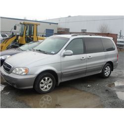 2004 KIA SEDONA VAN VIN# KNDUP131546560588
