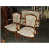 Image 1 : 3PC FRENCH PROVINCIAL SETTEE AND CHAIR SET