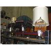 Image 1 : SHELF LOT OF 6 ASSORTED TABLE LAMPS