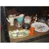 Image 2 : SHELF LOT OF ASSORTED PORCELAIN AND CERAMICS; PLATES, BOWLS, FIGURINES, ETC